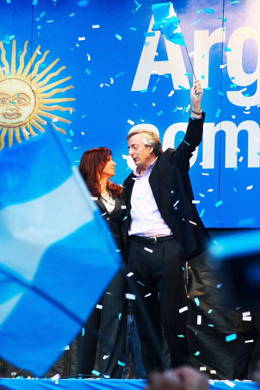 Fotografía de Estanislao Santos: Fotos de Cristina Fernández y Néstor Kirchner