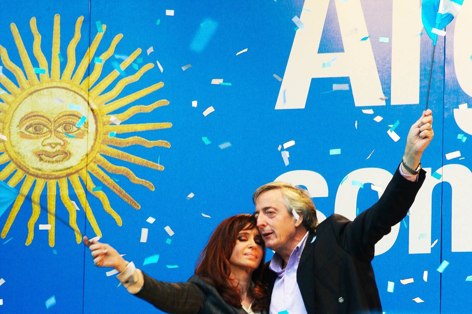 Fotografía de Estanislao Santos: Fotos de Cristina Fernández y Néstor Kirchner