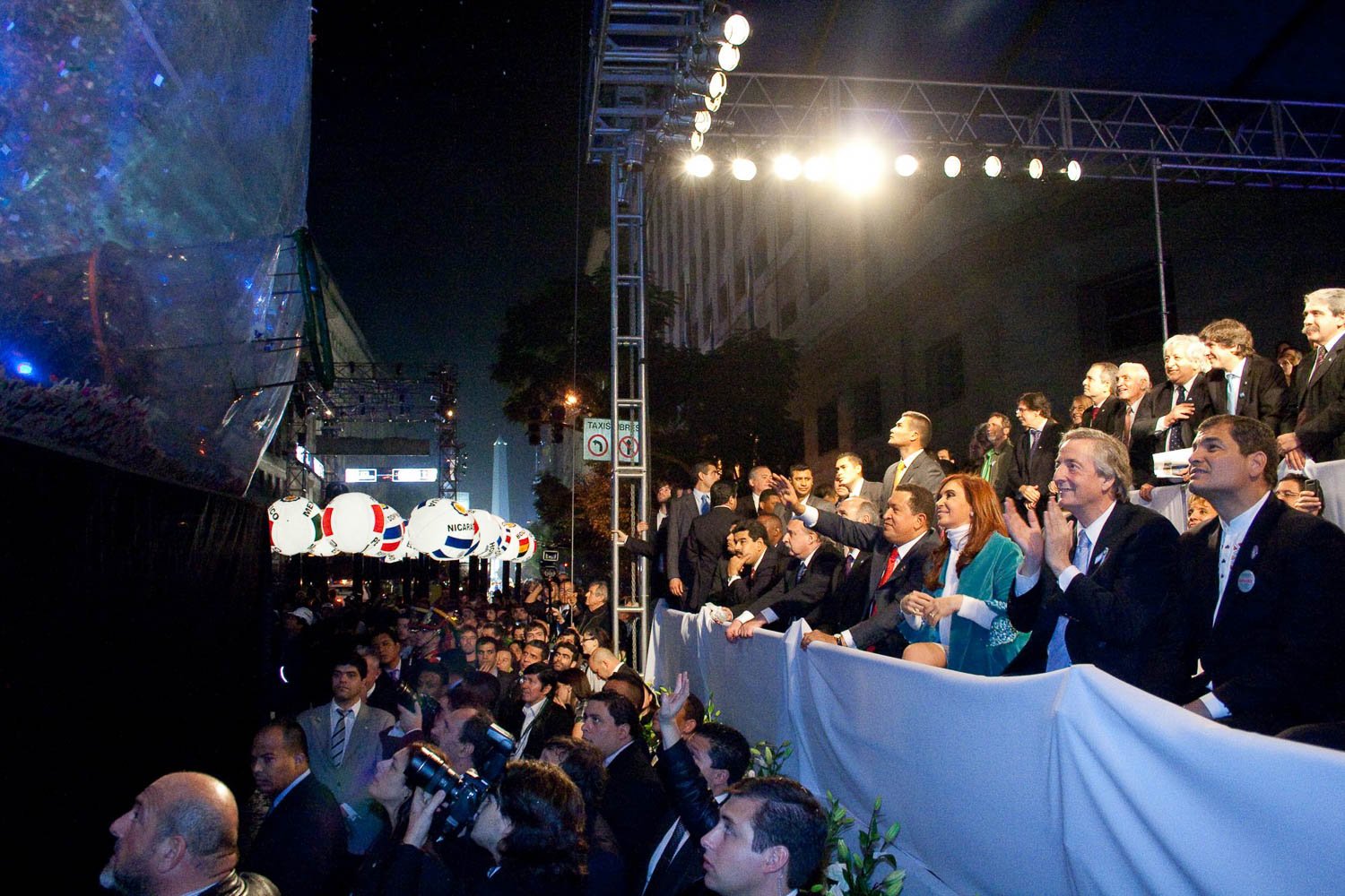 Fotografía de Estanislao Santos: Fotos de Cristina Fernández y Néstor Kirchner