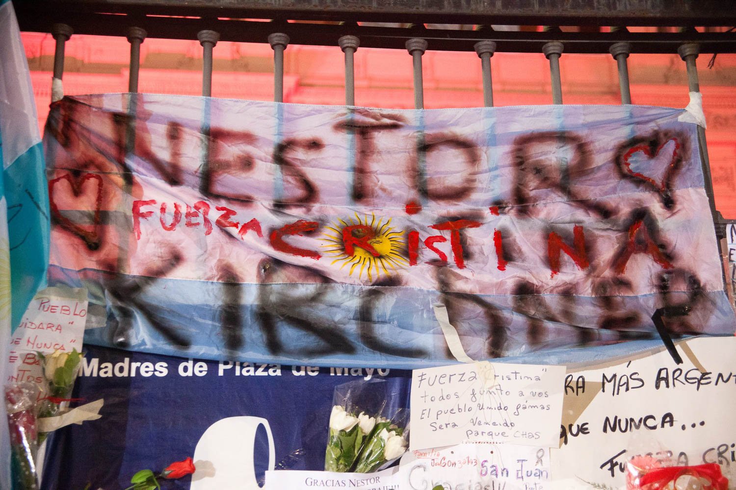 Fotografía de Estanislao Santos: Fotos de Cristina Fernández y Néstor Kirchner