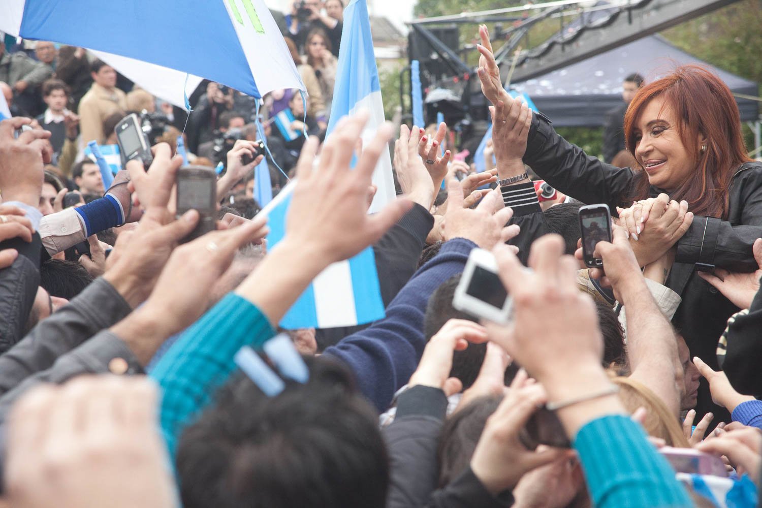 Fotografía de Estanislao Santos: Fotos de Cristina Fernández y Néstor Kirchner