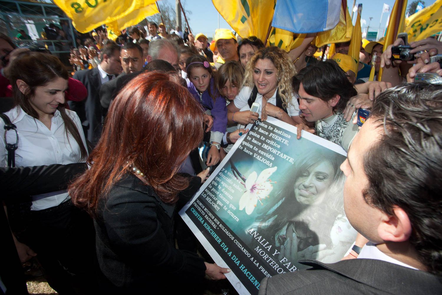 Fotografía de Estanislao Santos: Fotos de Cristina Fernández y Néstor Kirchner