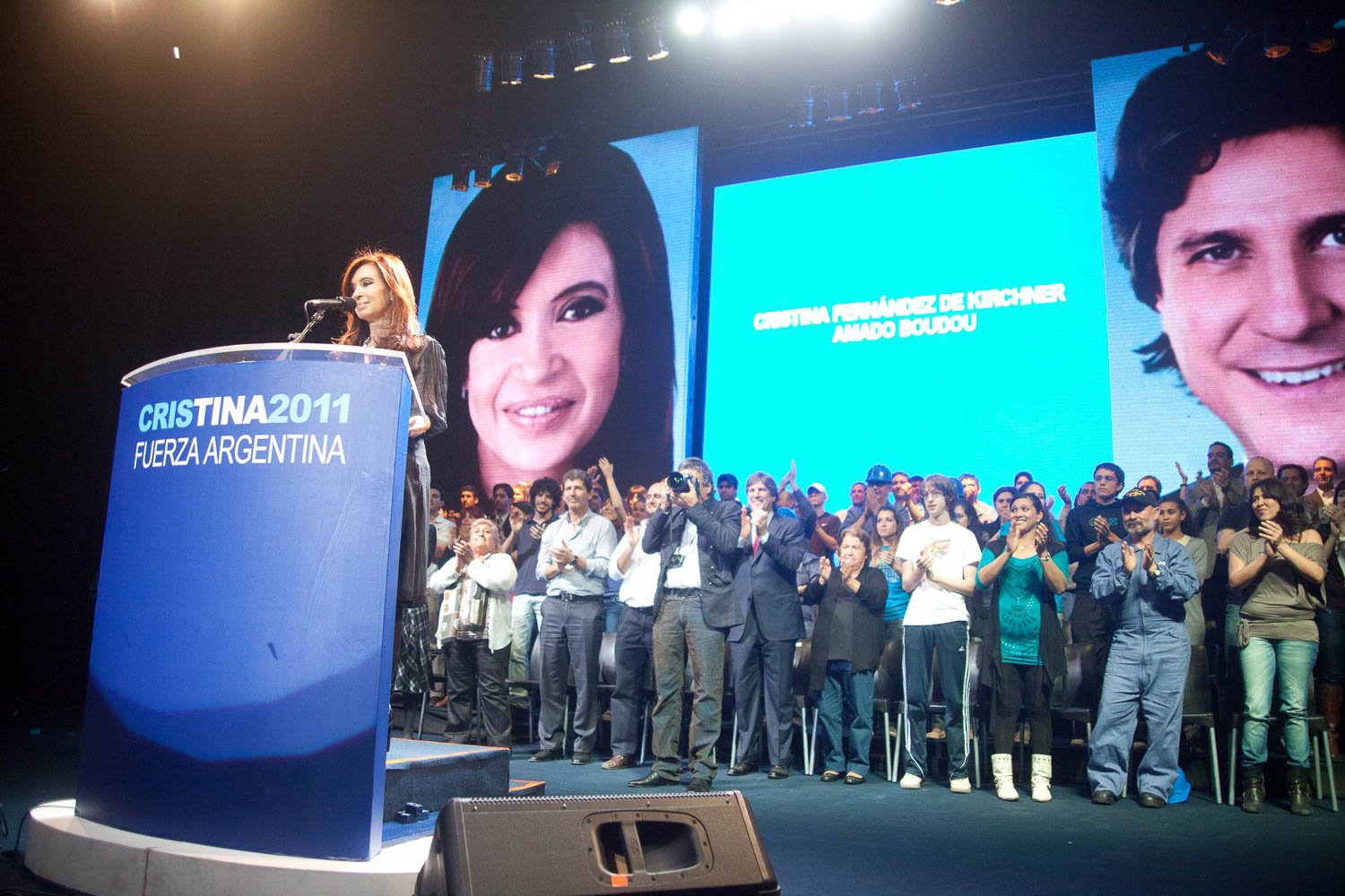 Fotografía de Estanislao Santos: Fotos de Cristina Fernández y Néstor Kirchner