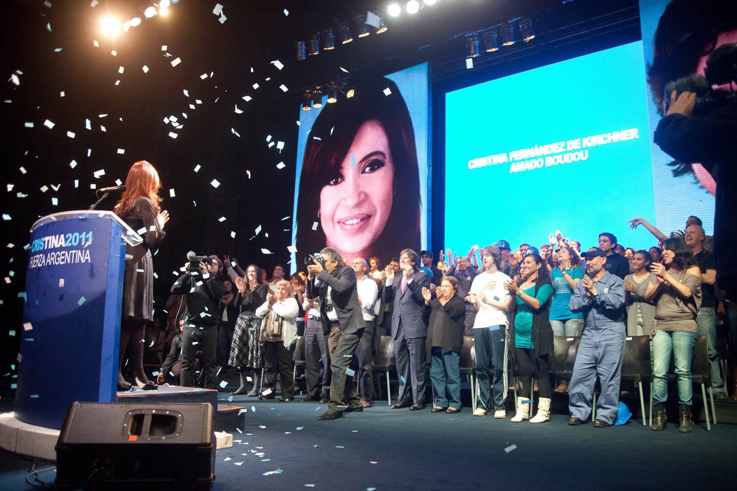 Fotografía de Estanislao Santos: Fotos de Cristina Fernández y Néstor Kirchner