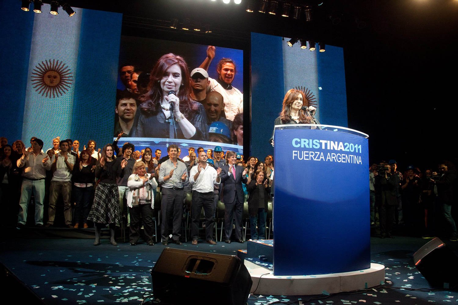 Fotografía de Estanislao Santos: Fotos de Cristina Fernández y Néstor Kirchner