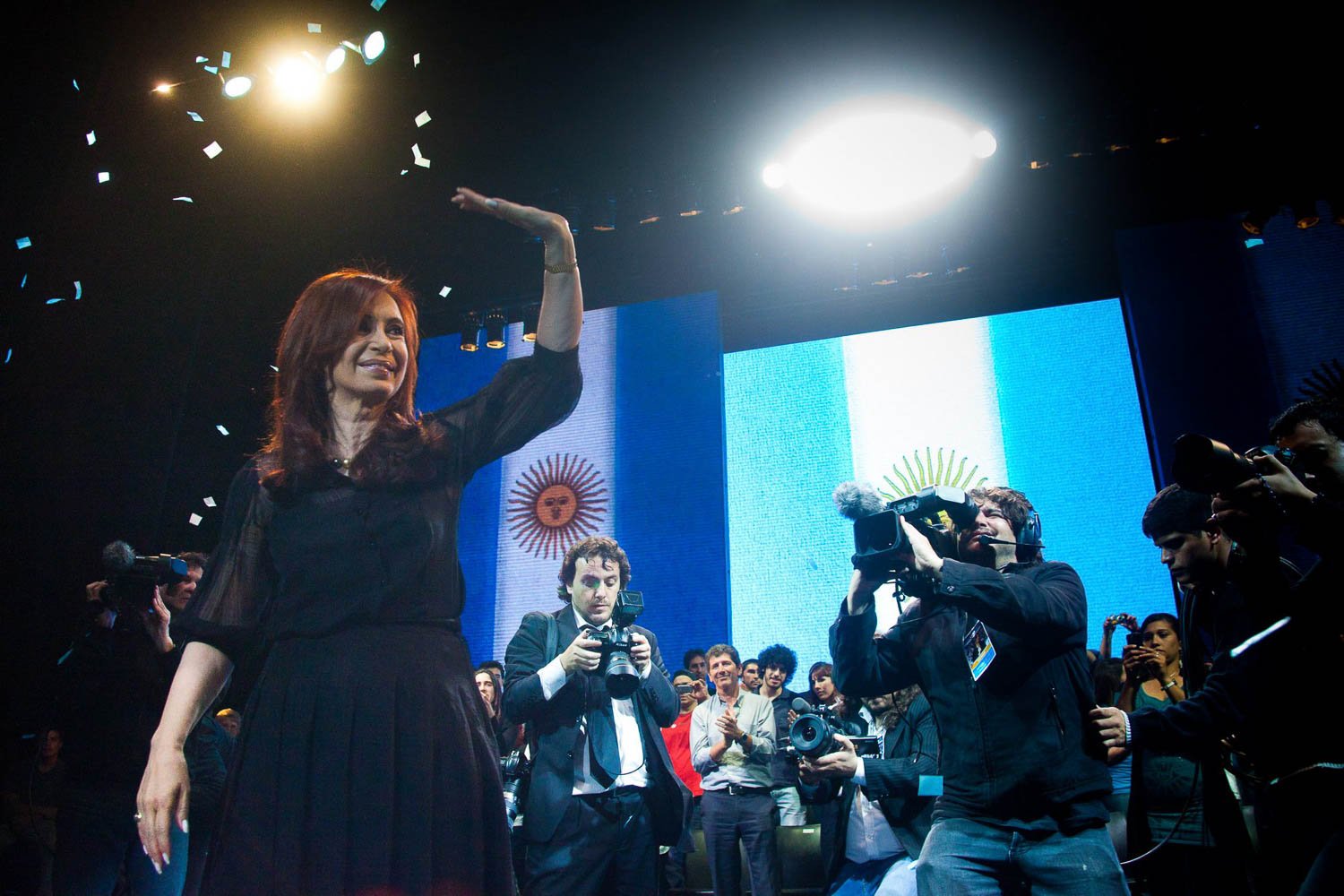 Fotografía de Estanislao Santos: Fotos de Cristina Fernández y Néstor Kirchner