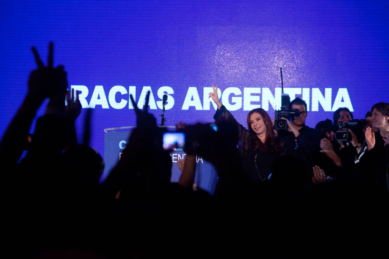 Fotografía de Estanislao Santos: Fotos de Cristina Fernández y Néstor Kirchner