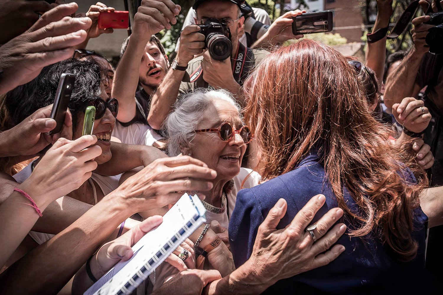 Fotografía de Estanislao Santos: Fotos de Cristina Fernández y Néstor Kirchner