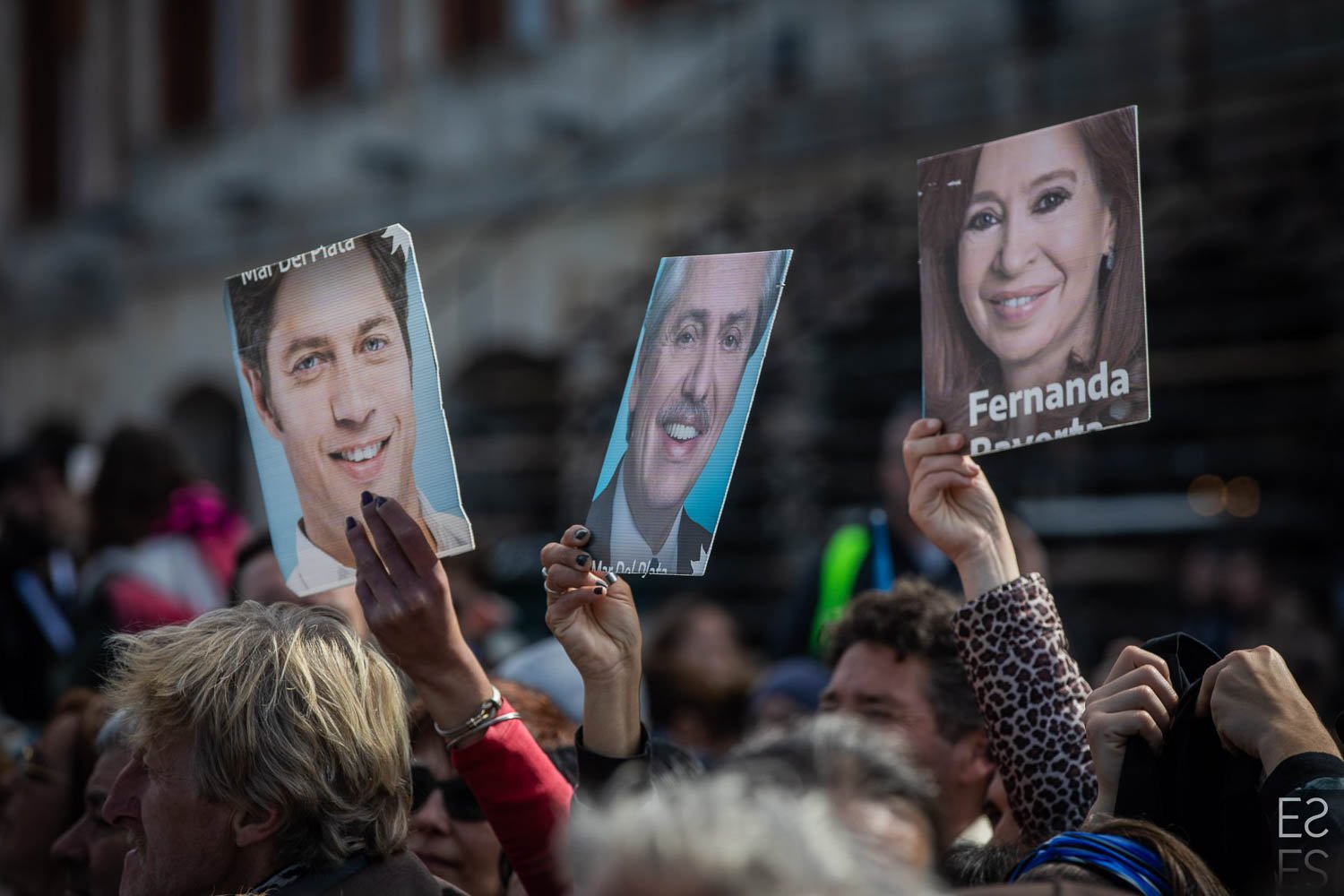 Fotografía de Estanislao Santos: Fotos de Cristina Fernández y Néstor Kirchner