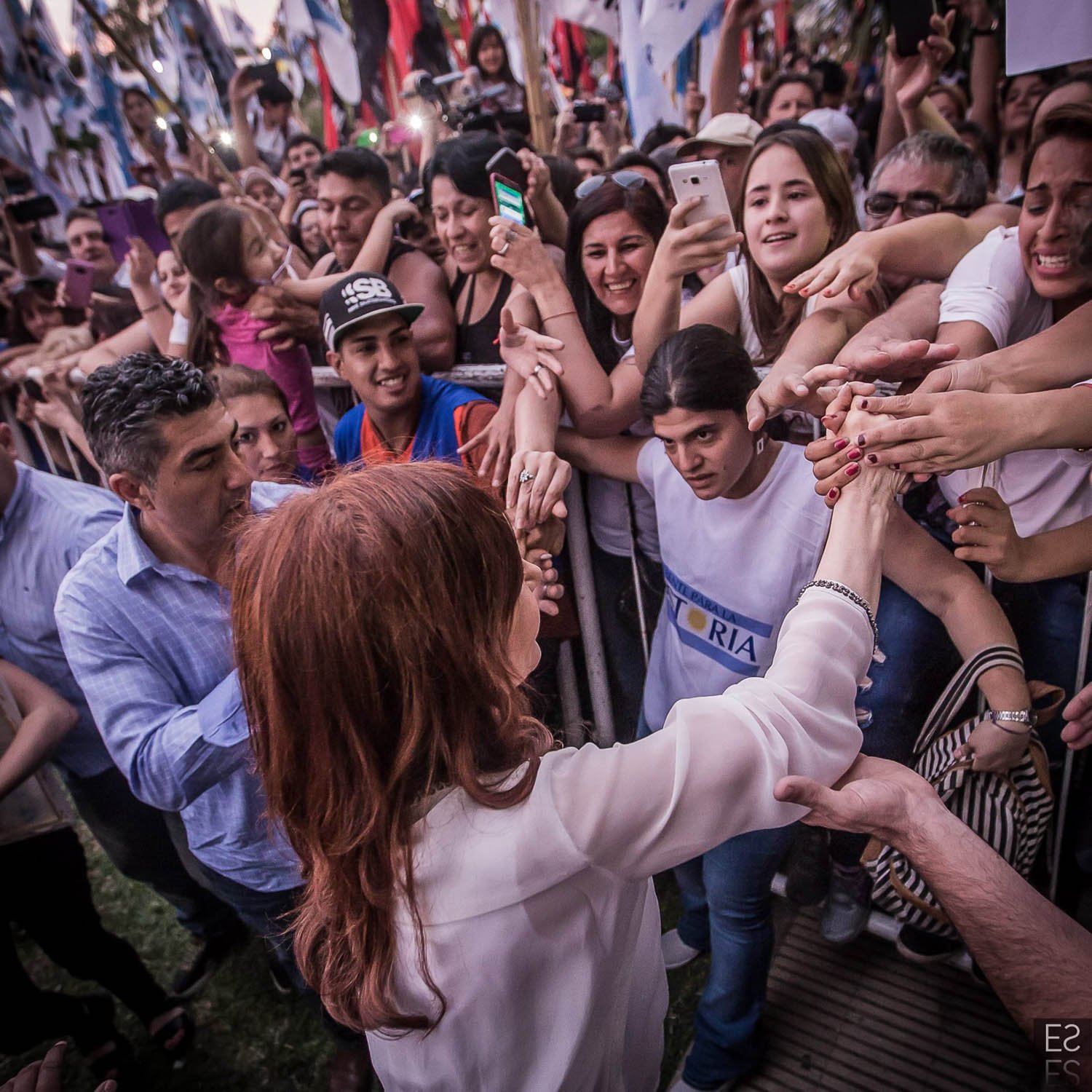 Fotografía de Estanislao Santos: Fotos de Cristina Fernández y Néstor Kirchner