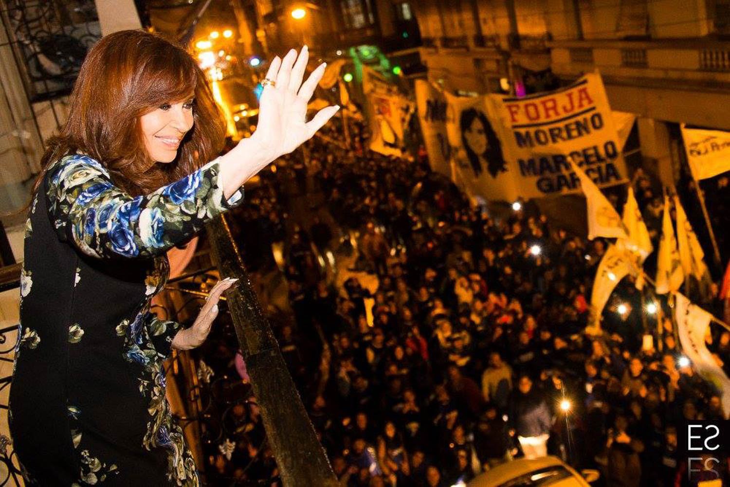Fotografía de Estanislao Santos: Fotos de Cristina Fernández y Néstor Kirchner