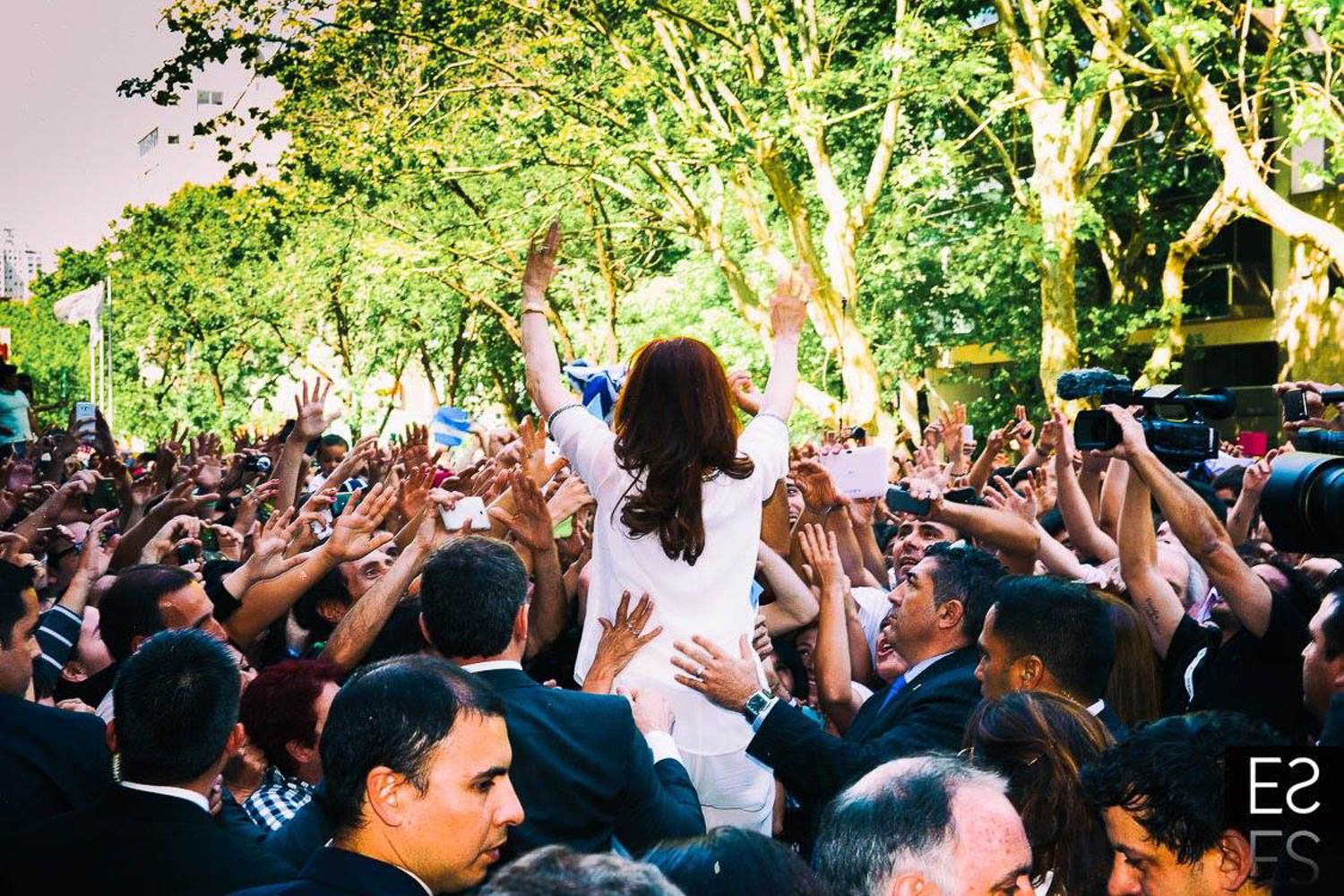 Fotografía de Estanislao Santos: Fotos de Cristina Fernández y Néstor Kirchner