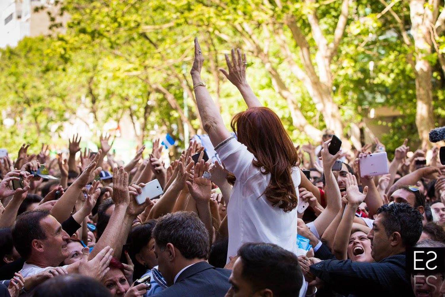 Fotografía de Estanislao Santos: Fotos de Cristina Fernández y Néstor Kirchner