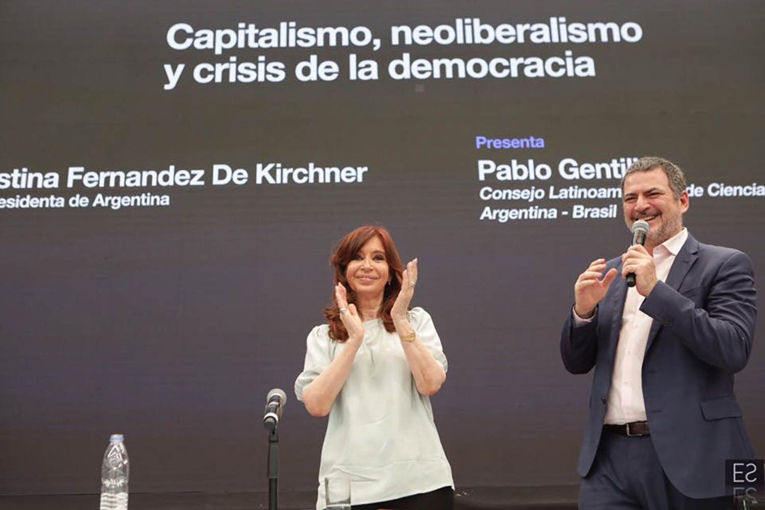 Fotografía de Estanislao Santos: Fotos de Cristina Fernández y Néstor Kirchner