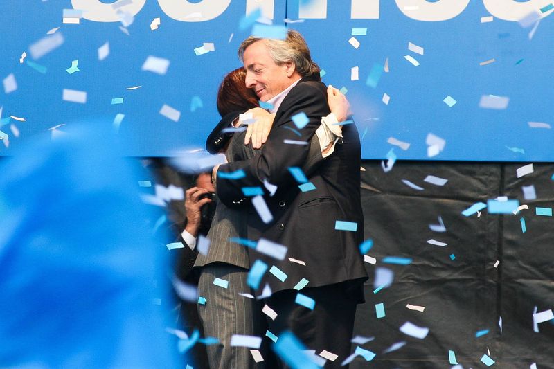 Fotografía de Estanislao Santos: Fotos de Cristina Fernández y Néstor Kirchner