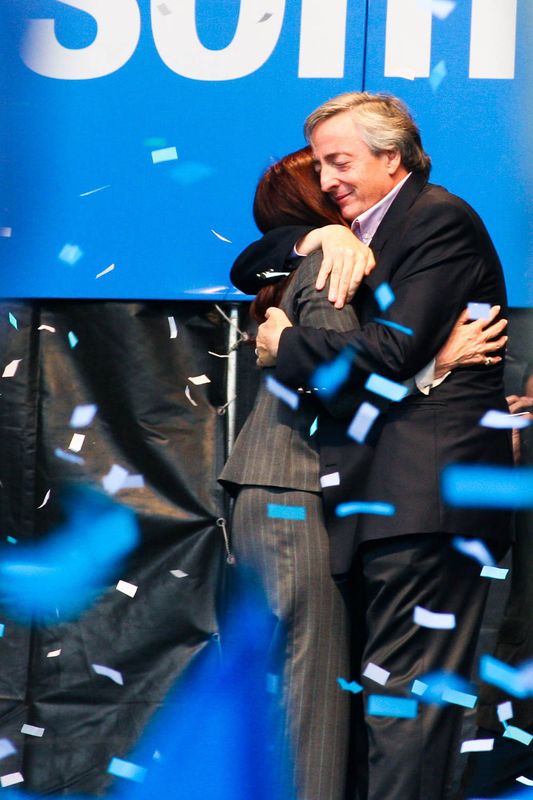 Fotografía de Estanislao Santos: Fotos de Cristina Fernández y Néstor Kirchner