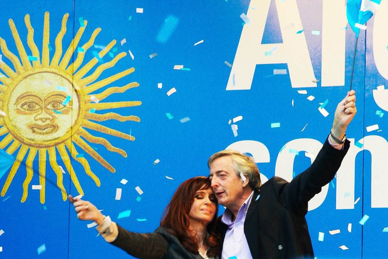 Fotografía de Estanislao Santos: Fotos de Cristina Fernández y Néstor Kirchner