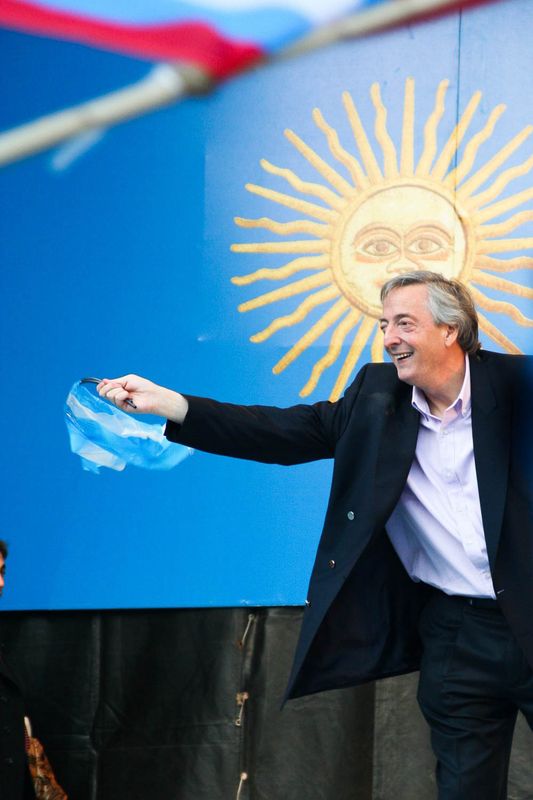 Fotografía de Estanislao Santos: Fotos de Cristina Fernández y Néstor Kirchner