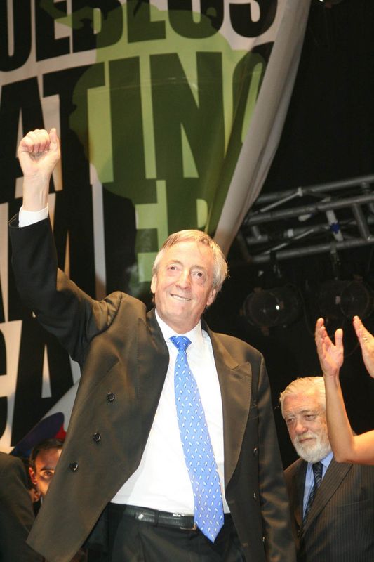 Fotografía de Estanislao Santos: Fotos de Cristina Fernández y Néstor Kirchner