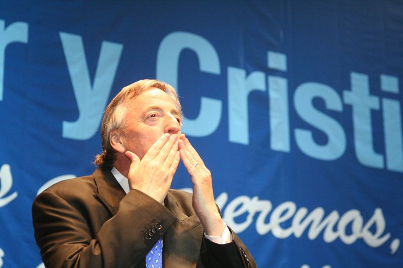 Fotografía de Estanislao Santos: Fotos de Cristina Fernández y Néstor Kirchner
