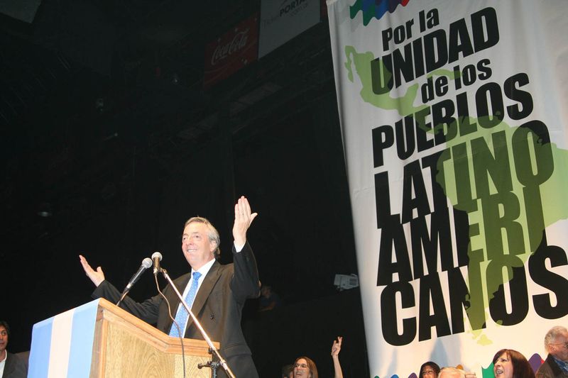 Fotografía de Estanislao Santos: Fotos de Cristina Fernández y Néstor Kirchner