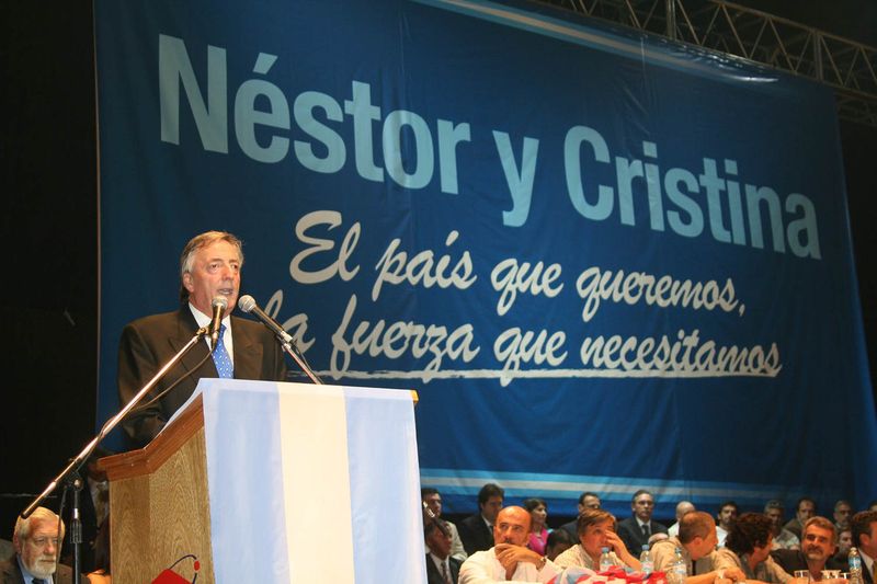 Fotografía de Estanislao Santos: Fotos de Cristina Fernández y Néstor Kirchner