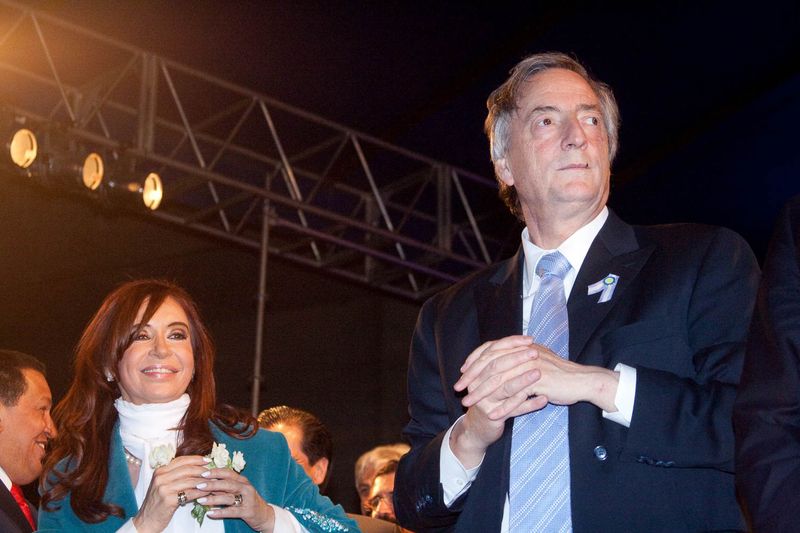Fotografía de Estanislao Santos: Fotos de Cristina Fernández y Néstor Kirchner