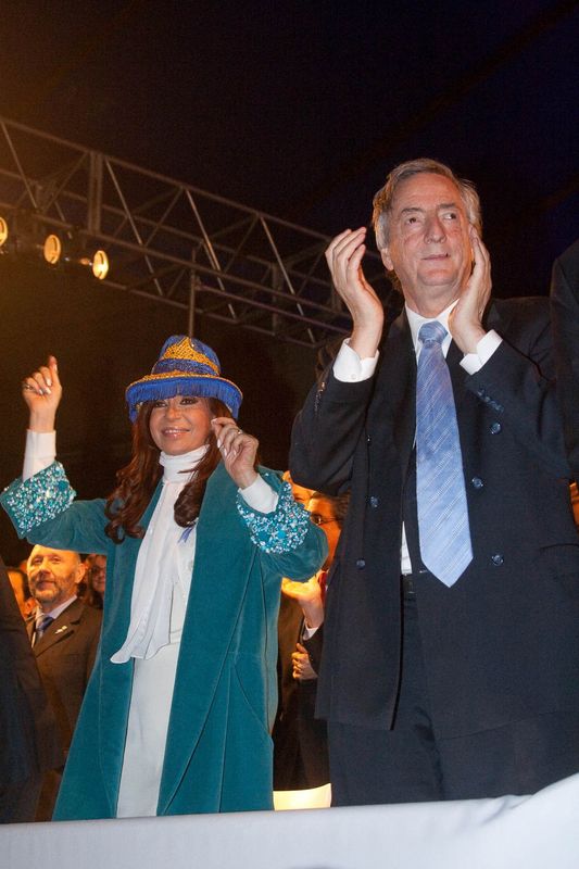 Fotografía de Estanislao Santos: Fotos de Cristina Fernández y Néstor Kirchner