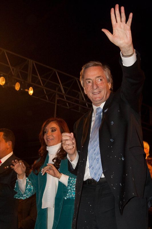 Fotografía de Estanislao Santos: Fotos de Cristina Fernández y Néstor Kirchner