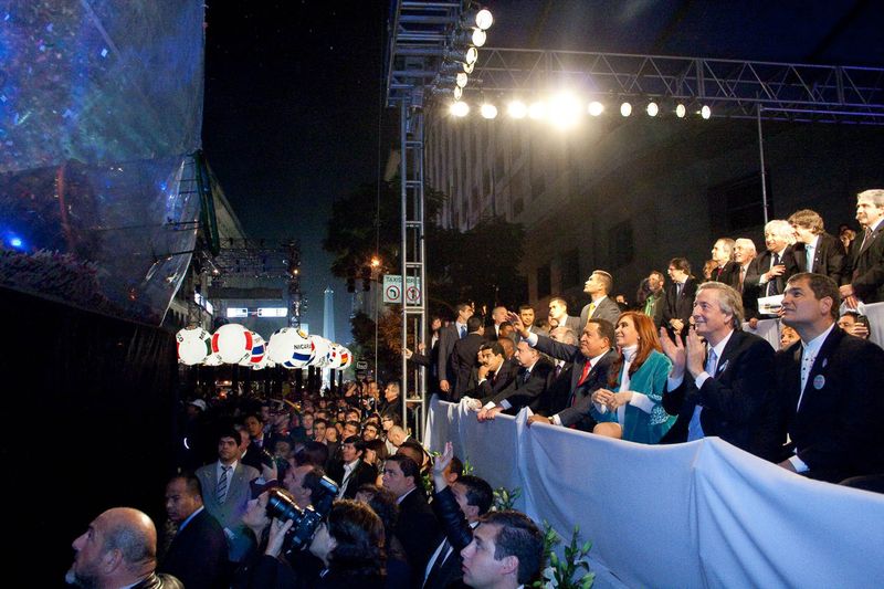 Fotografía de Estanislao Santos: Fotos de Cristina Fernández y Néstor Kirchner