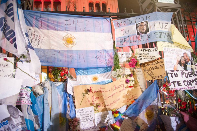 Fotografía de Estanislao Santos: Fotos de Cristina Fernández y Néstor Kirchner