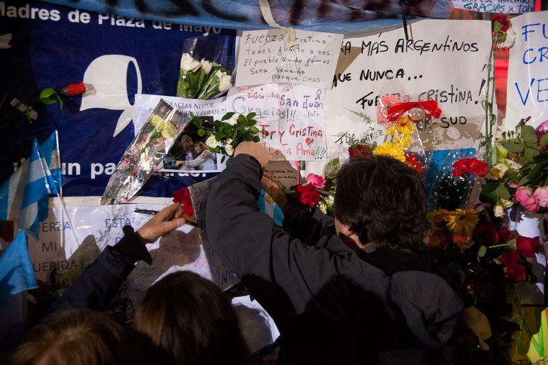 Fotografía de Estanislao Santos: Fotos de Cristina Fernández y Néstor Kirchner