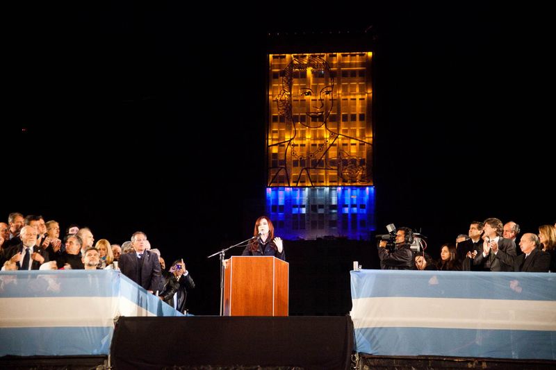 Fotografía de Estanislao Santos: Fotos de Cristina Fernández y Néstor Kirchner