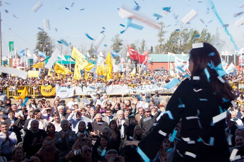 Fotografía de Estanislao Santos: Fotos de Cristina Fernández y Néstor Kirchner