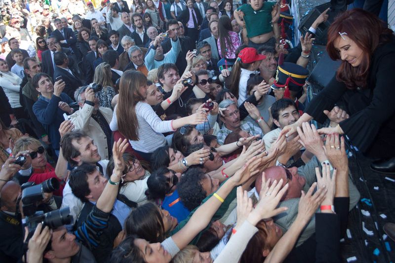 Fotografía de Estanislao Santos: Fotos de Cristina Fernández y Néstor Kirchner