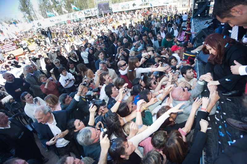 Fotografía de Estanislao Santos: Fotos de Cristina Fernández y Néstor Kirchner