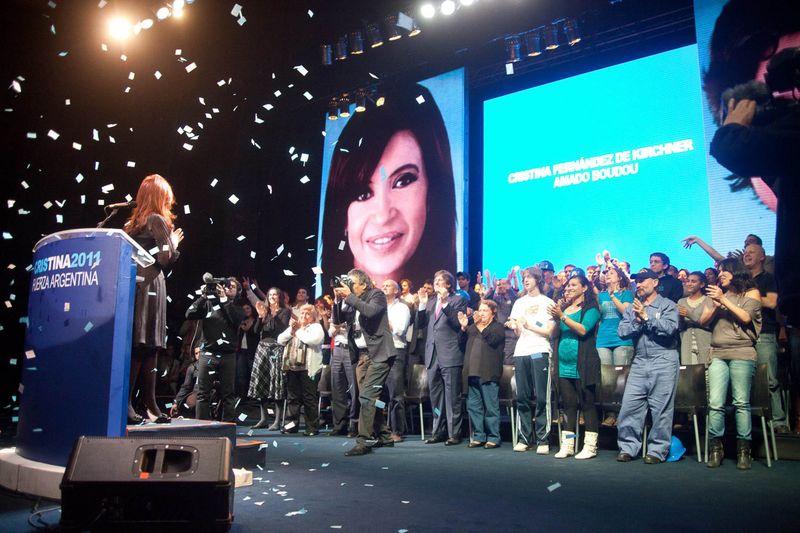 Fotografía de Estanislao Santos: Fotos de Cristina Fernández y Néstor Kirchner