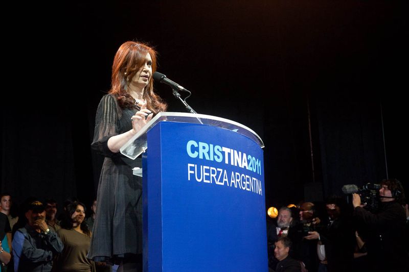 Fotografía de Estanislao Santos: Fotos de Cristina Fernández y Néstor Kirchner