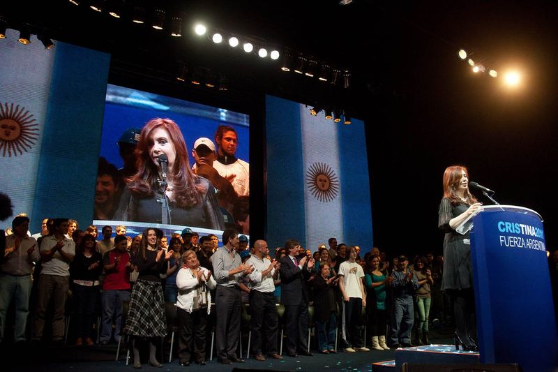 Fotografía de Estanislao Santos: Fotos de Cristina Fernández y Néstor Kirchner