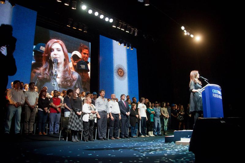 Fotografía de Estanislao Santos: Fotos de Cristina Fernández y Néstor Kirchner