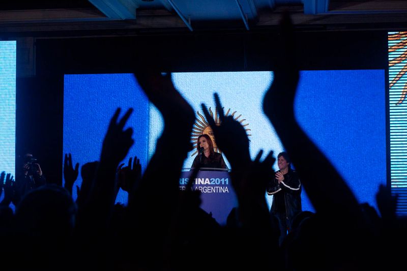 Fotografía de Estanislao Santos: Fotos de Cristina Fernández y Néstor Kirchner