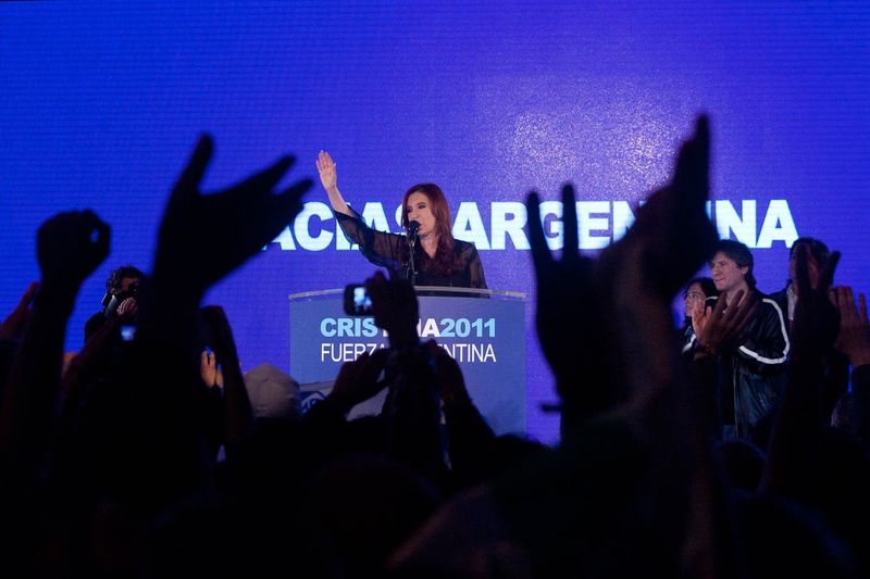 Fotografía de Estanislao Santos: Fotos de Cristina Fernández y Néstor Kirchner