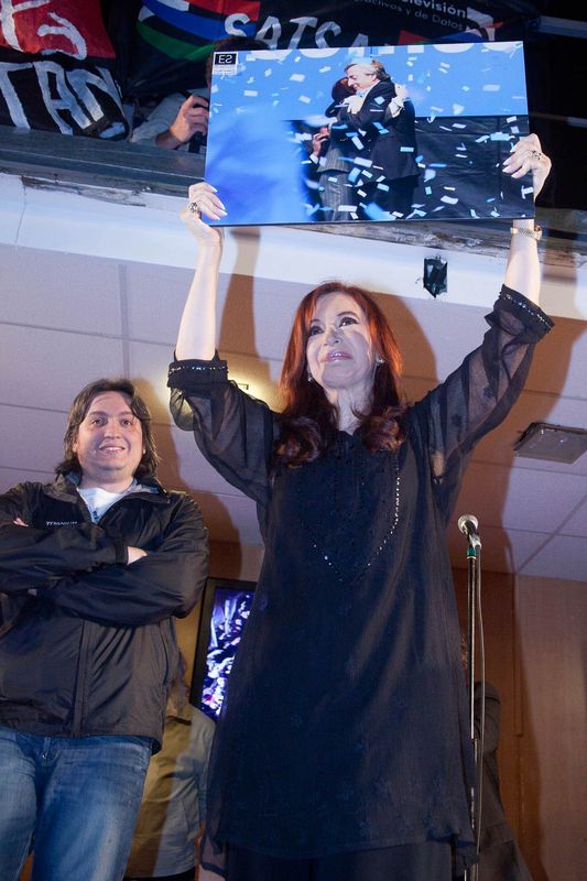 Fotografía de Estanislao Santos: Fotos de Cristina Fernández y Néstor Kirchner