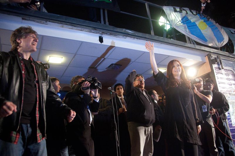 Fotografía de Estanislao Santos: Fotos de Cristina Fernández y Néstor Kirchner