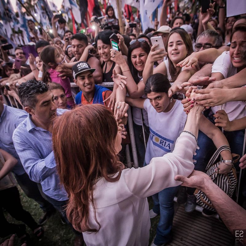 Fotografía de Estanislao Santos: Fotos de Cristina Fernández y Néstor Kirchner