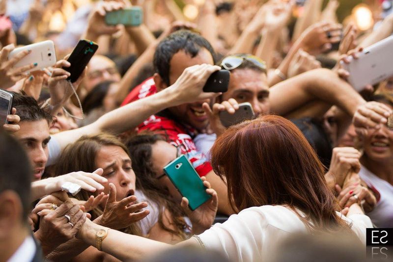 Fotografía de Estanislao Santos: Fotos de Cristina Fernández y Néstor Kirchner
