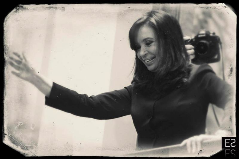 Fotografía de Estanislao Santos: Fotos de Cristina Fernández y Néstor Kirchner